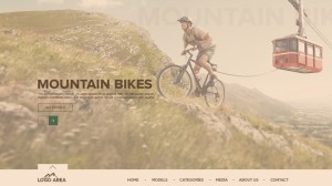 Mountain Bike Website PSD Template
