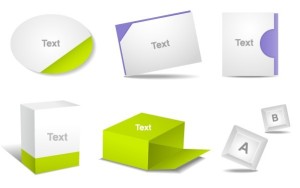 Set Of Clean Product Packaging Boxes Vector