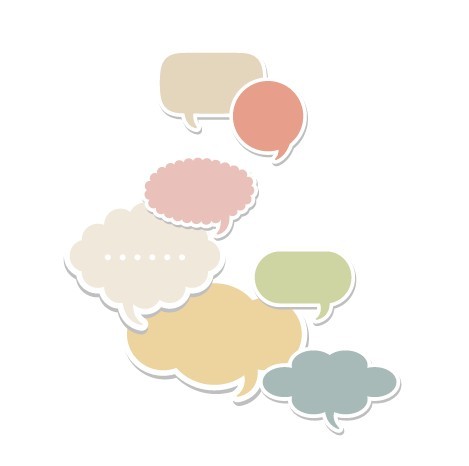 Set Of Colored Creative Speech Bubbles Vector 02