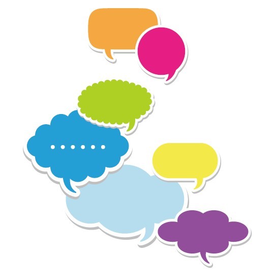 Set Of Colored Creative Speech Bubbles Vector 03