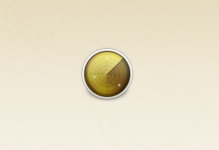 Simple Radar Icon PSD