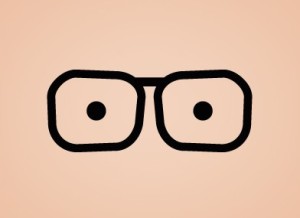 Black Funny Glasses PSD