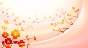 Bright Red Flower Vector Background