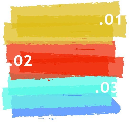 Colored Paint Brush Background Vector 01
