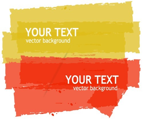 Colored Paint Brush Background Vector 02