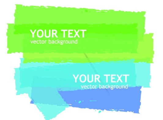 Colored Paint Brush Background Vector 03