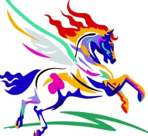 Colorful Horse Vector Illustration