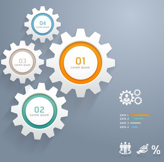 Creative Infographic Number Option Template Vector 03