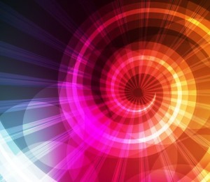 Bright Colorful Swirl Background Vector