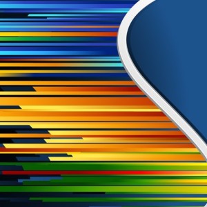 Colorful Abstract Lines & Waves Background Vector 01
