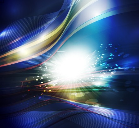 Colorful Abstract Lines & Waves Background Vector 03
