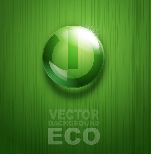 ECO Concept Green Water Drop Background Vector 02