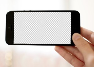 Horizontal iPhone 5 Template PSD