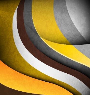 Vintage Style Colored Curves Background Vector