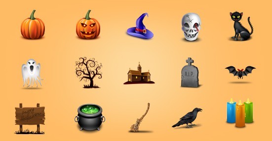 Lovely Halloween Icon Set