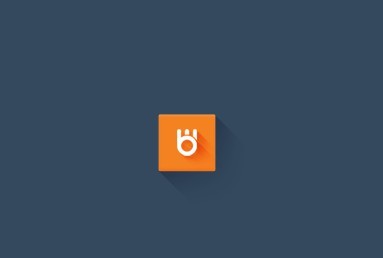 Flat Long Shadow Boowup Social Icon PSD