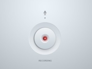 Recording Button PSD