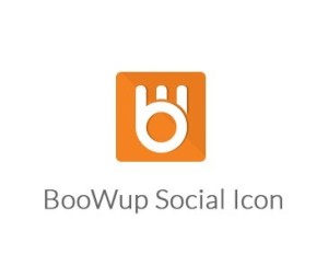 Rounded Boowup Social Icon PSD