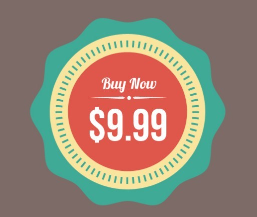 Vintage Flat Web Badges PSD
