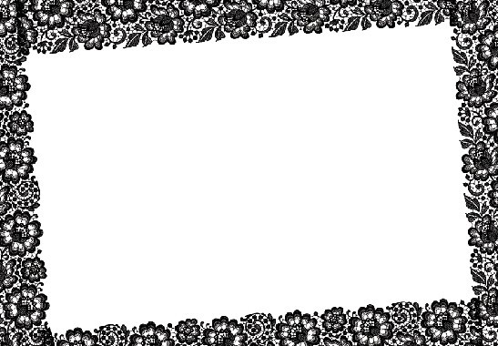 Dark Lace Frame Design PSD