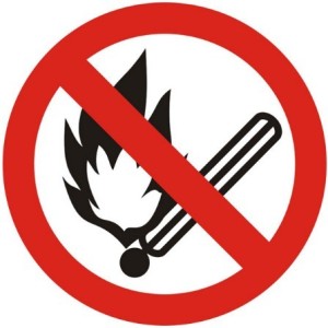 Vector No Fire Sign