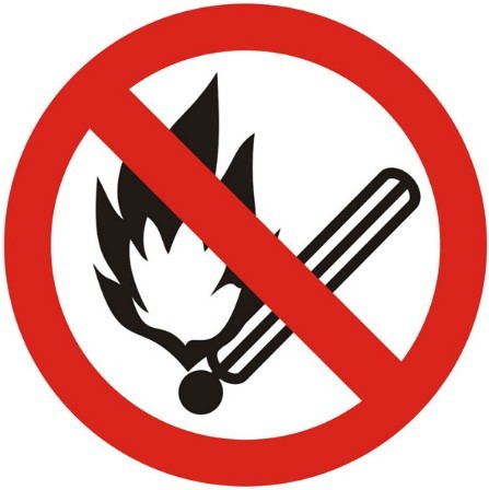 Vector No Fire Sign