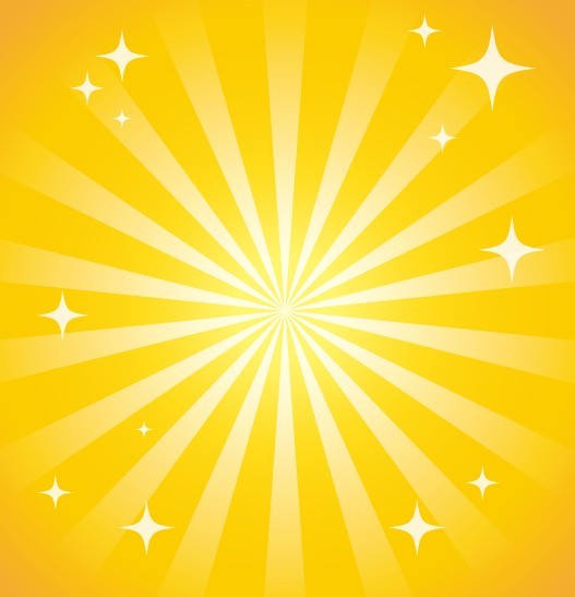 Yellow Sparkling Background Vector