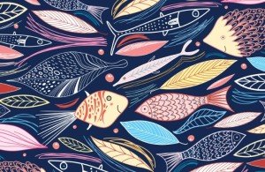 Colorful Abstract Autumn Leaves Vector 02