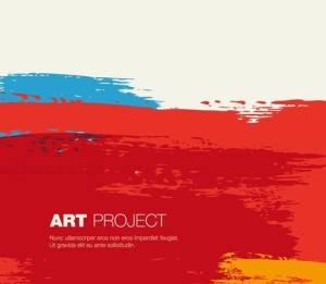 Colorful Grunge Brush Background Vector