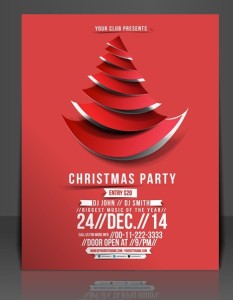 Creative Christmas Party Club Poster Flyer Template Vector 01