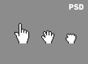 OS Hand Cursors PSD