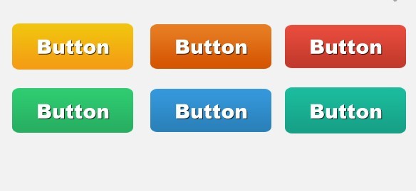 Set Of Rounded Gradient Button Template PSD