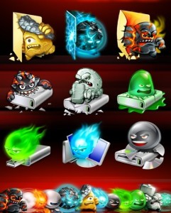 Halloween Style Folder and Device Icons