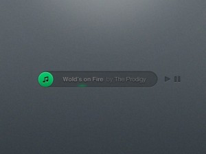 Sober Music Player PSD