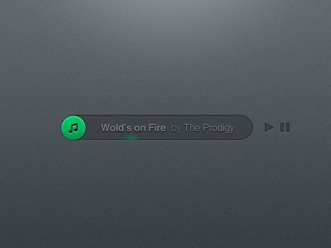 Sober Music Player PSD
