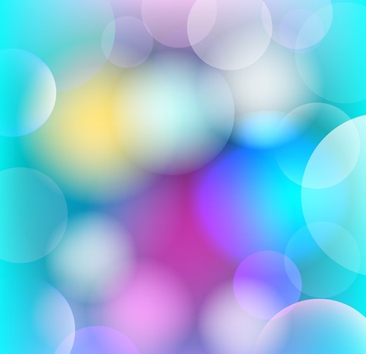 Colorful Blurred Bubbles Background Vector