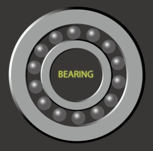 Vector Bearing, Knob, Nut and Screw