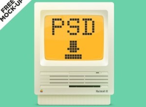 Old Mac Mockup PSD