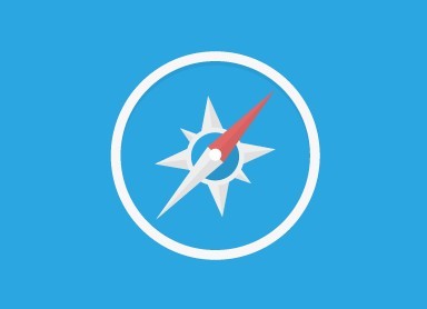 Flat Compass Safari Icon PSD