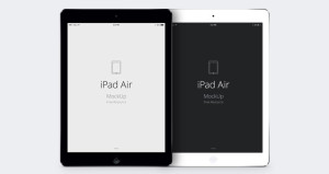 iPad Air PSD Vector Mockup
