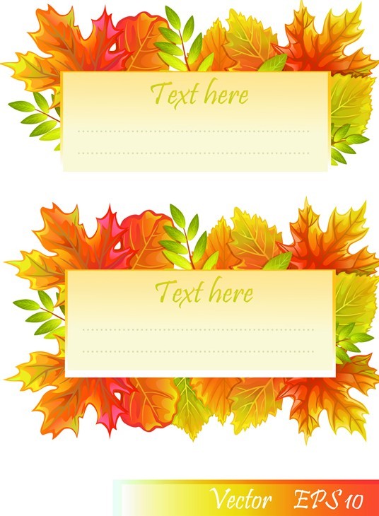 Autumn Yellow Maple Leaf Design Vector 04