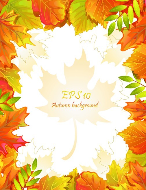 Autumn Yellow Maple Leaf Design Vector 05