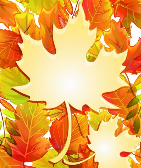 Autumn Yellow Maple Leaf Design Vector 06