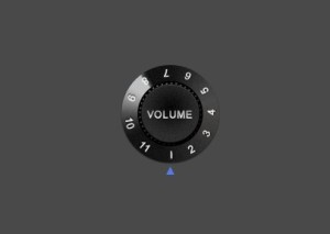 Black Volume Knob PSD