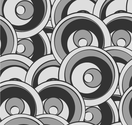 Simple Vintage Swirl Pattern Vector 02