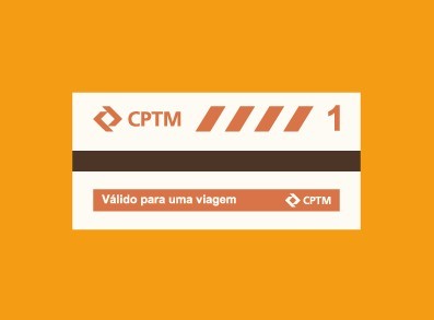 Flat Metro Ticket PSD