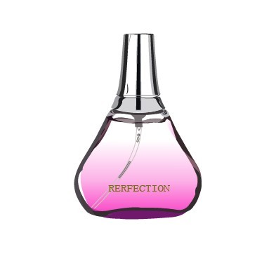 Pink Vector Perfume Bottle