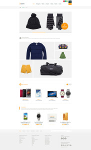 Qstore E-commerce Website PSD Template