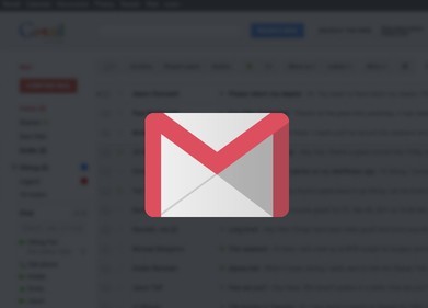 Flat Long Shadow Gmail Icon Vector