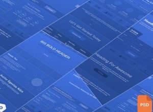 Generic Wireframe Mockup PSD